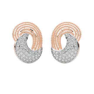 Davina Round Diamond Stud Earrings